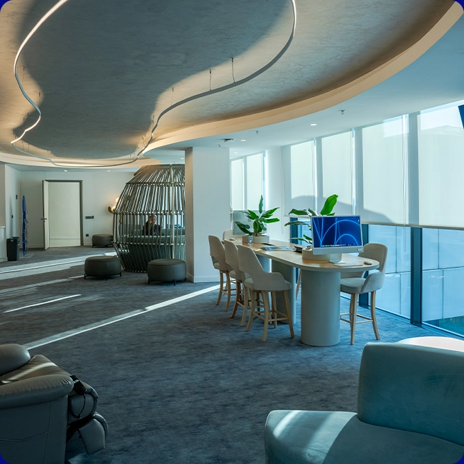 Die Lounge von YesSmile in der Elit Klinik